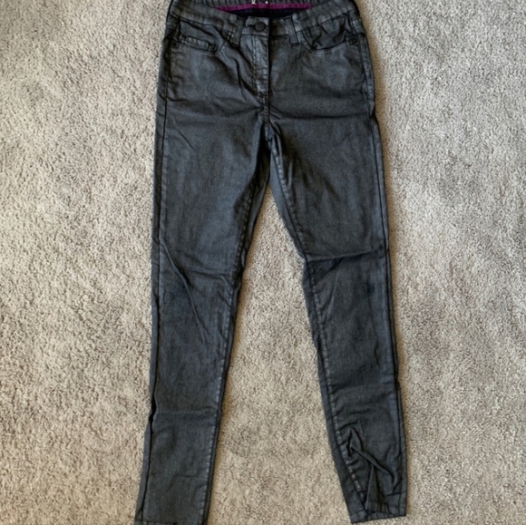 💫2 for $40 💫 Boden Metallic Skinny Jeans Women's size 5 Sparkly Black - Picture 5 of 12